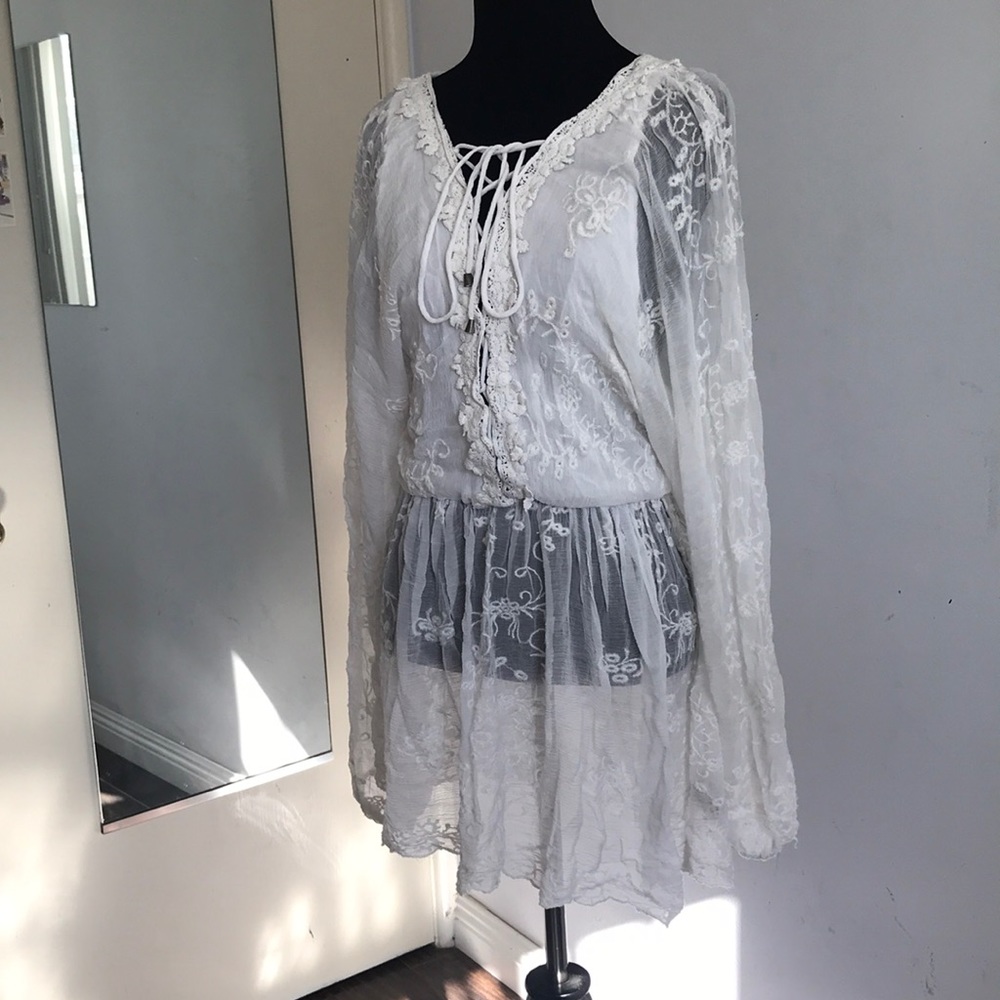 Free people white blouse